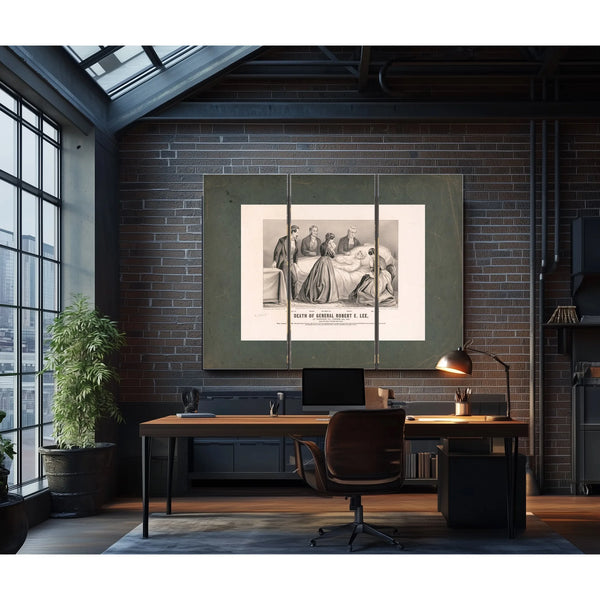 Death of General Robert E Lee at Lexington Va October 12th 187 Aged 62 Year — Framed Wall Art Room View | Bella Frye