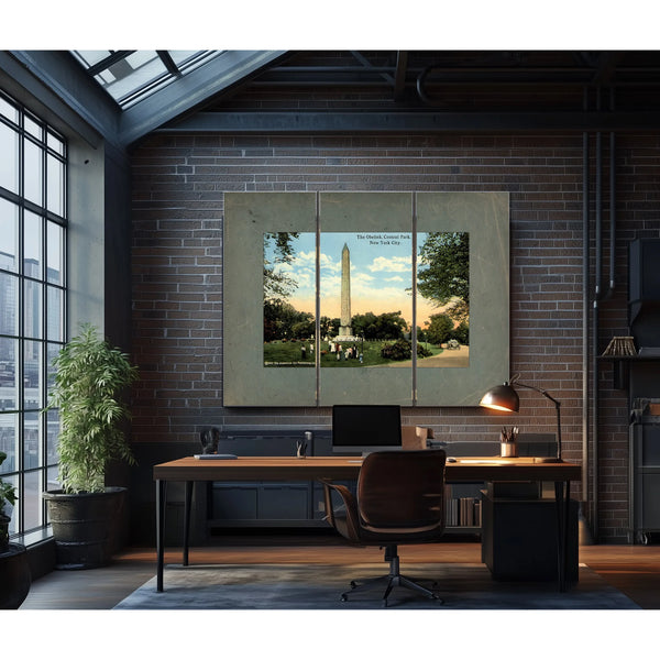 Cleopatras Needle the Egyptian Enigma in the American Garden — Framed Wall Art Room View | Bella Frye