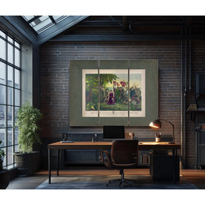 First Landing of Columbus on the Shores of the New World_ at San Salvador Wi — Framed Wall Art Room View | Bella Frye