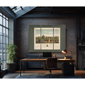 a View of the Birth Place of Robert Fulton Lancaster County State of Pennsylv — Framed Wall Art Room View | Bella Frye