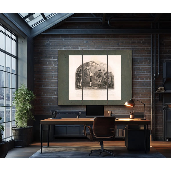 Last Words of Captain Nathan Hale the Hero Martyr of the American Revolution — Framed Wall Art Room View | Bella Frye