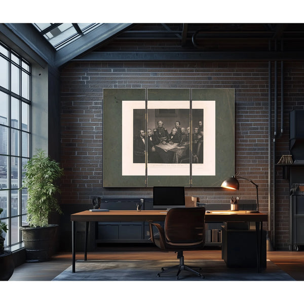 a Council of War in 61 19th Century — Framed Wall Art Room View | Bella Frye