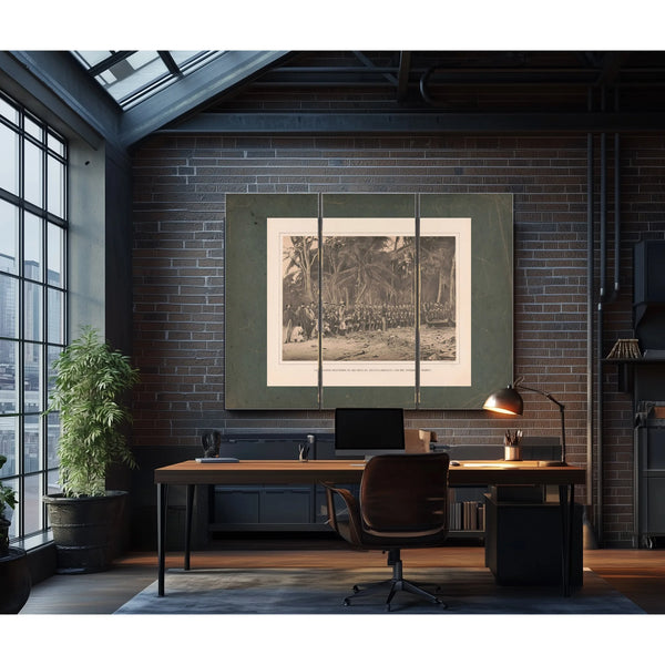 Commander Selfridge on His Return Reconnaissance Into the Interior of Darien — Framed Wall Art Room View | Bella Frye
