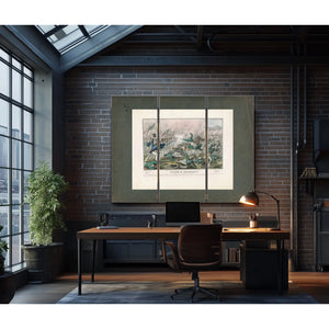 Battle of Churubuscofought Near the City of Mexico 2th of August 1847 1847 — Framed Wall Art Room View | Bella Frye