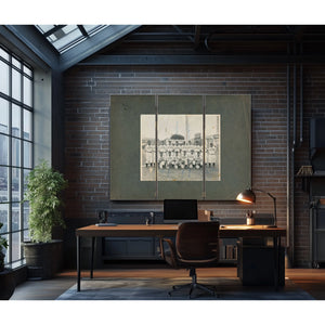 Homestead Grays — Framed Wall Art Room View | Bella Frye