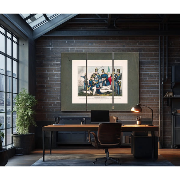 Death of Colonel Clay Battle of Buena Vista Febuary 23rd 1847 1847 — Framed Wall Art Room View | Bella Frye