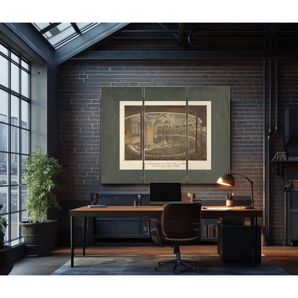 First Appearance of Jenny Lind in America at Castle Garden Septr 11th 185 T — Framed Wall Art Room View | Bella Frye
