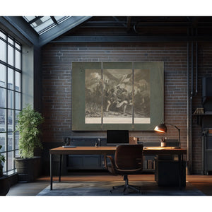 Fall of Lieutenant Colonel Henry Clay Junior 1855 — Framed Wall Art Room View | Bella Frye