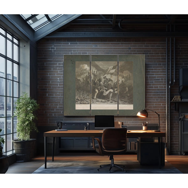 Fall of Lieutenant Colonel Henry Clay Junior 1855 — Framed Wall Art Room View | Bella Frye