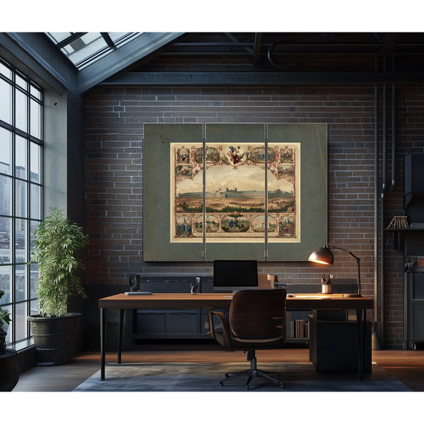 1776 Centennial International Exhibition 1876 History of the United States 18 — Framed Wall Art Room View | Bella Frye