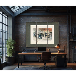 Awful Explosion of the Peace Maker on Board the Us Steam Frigate Princeton O — Framed Wall Art Room View | Bella Frye