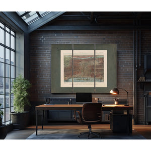 Birds Eye View of Philadelphia 1875 — Framed Wall Art Room View | Bella Frye