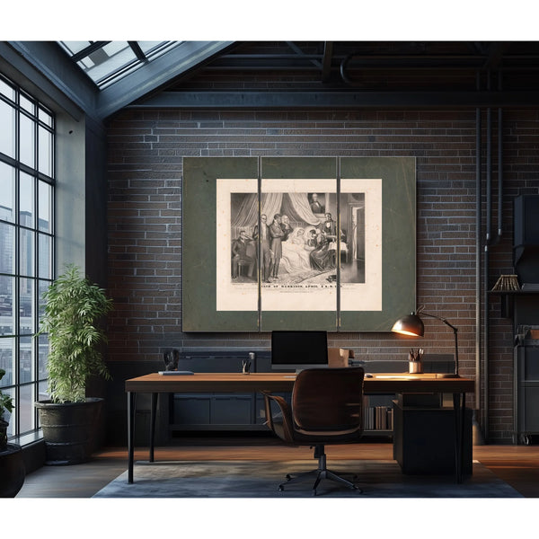 Death of Death of Harrison April 4 1841 1841 — Framed Wall Art Room View | Bella Frye