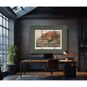 Burning of the New York Crystal Palace_ on Tuesday Oct 5th 1858 1858 — Framed Wall Art Room View | Bella Frye