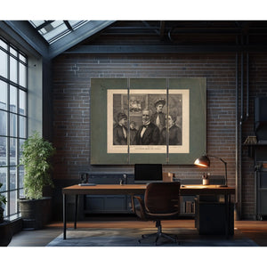 Jefferson Davis and Family 189 — Framed Wall Art Room View | Bella Frye