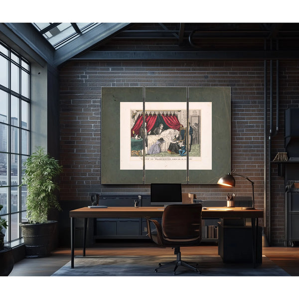 Death of Washington Dec 14 Ad 1799 1846 — Framed Wall Art Room View | Bella Frye