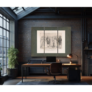 a Presidential Reception in 1789 by General and Mrs Washington 1876 — Framed Wall Art Room View | Bella Frye