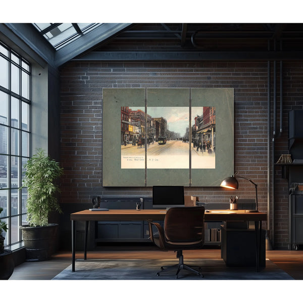 Harlems Gilded Promenade a Vanished Thoroughfare — Framed Wall Art Room View | Bella Frye