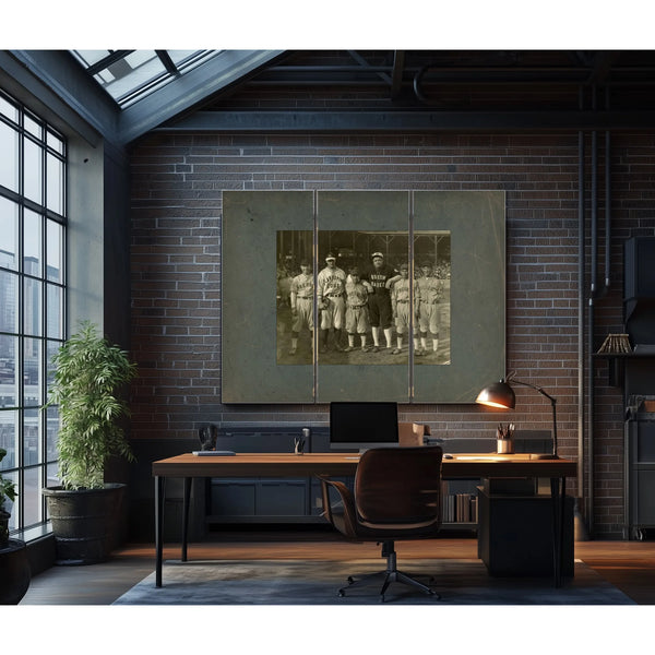 Babe Ruth Lou Gehrig 1927 Barnstorming Tour 423f32 — Framed Wall Art Room View | Bella Frye
