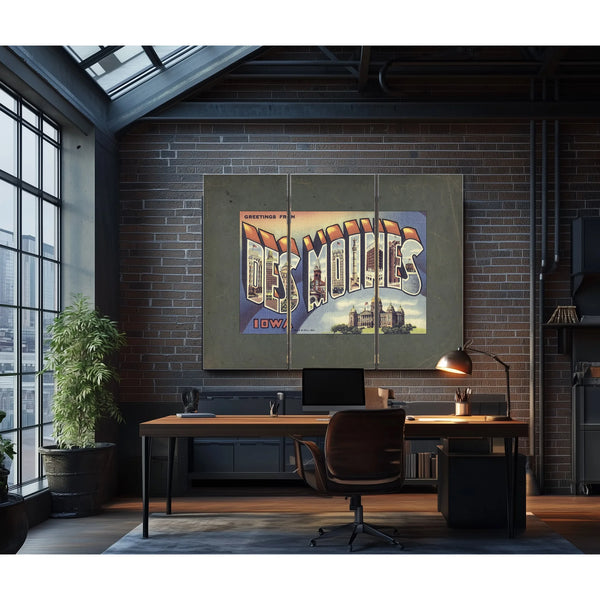 Iowa Des Moines — Framed Wall Art Room View | Bella Frye