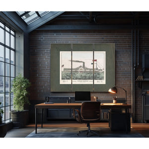 Buffalo Chicago Steam Packet Empire State_ M Hazard Commander 1835 1856 — Framed Wall Art Room View | Bella Frye