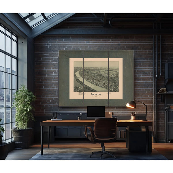 Emlenton Venango County Pennsylvania 1897 1897 — Framed Wall Art Room View | Bella Frye
