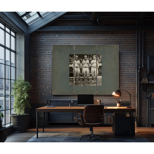Boston Red Sox Golden Outfield — Framed Wall Art Room View | Bella Frye