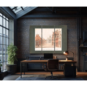 a View of the Federal Hall of the City of New York as Appeared in the Year 17 — Framed Wall Art Room View | Bella Frye