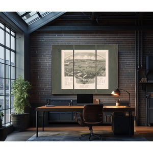 Encampment of First Brigade Maine Volunteer Militia 1885 — Framed Wall Art Room View | Bella Frye