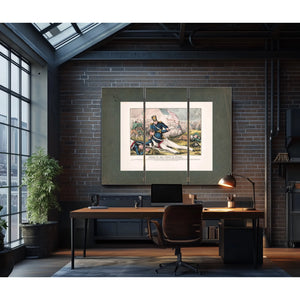 Death of Colonel Pierce M Butler of the South Carolina Palmetto Regiment at — Framed Wall Art Room View | Bella Frye
