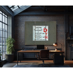 Ticket 1911 Big Game — Framed Wall Art Room View | Bella Frye