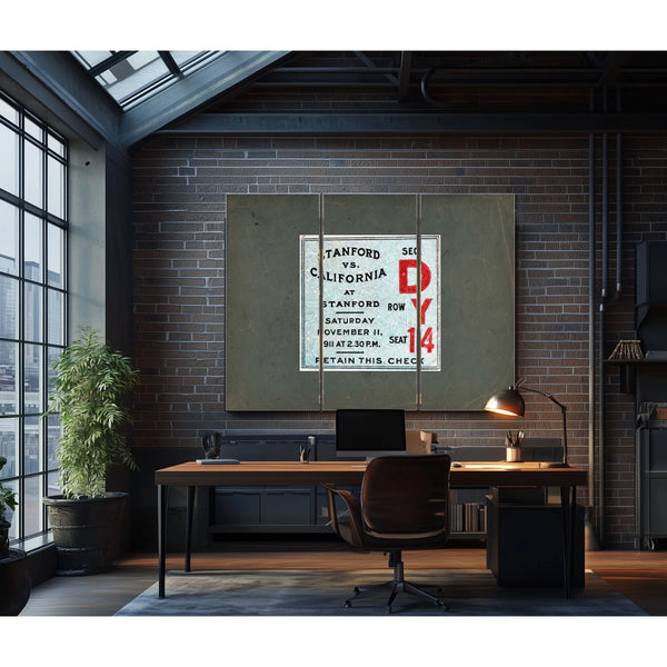 Ticket 1911 Big Game — Framed Wall Art Room View | Bella Frye