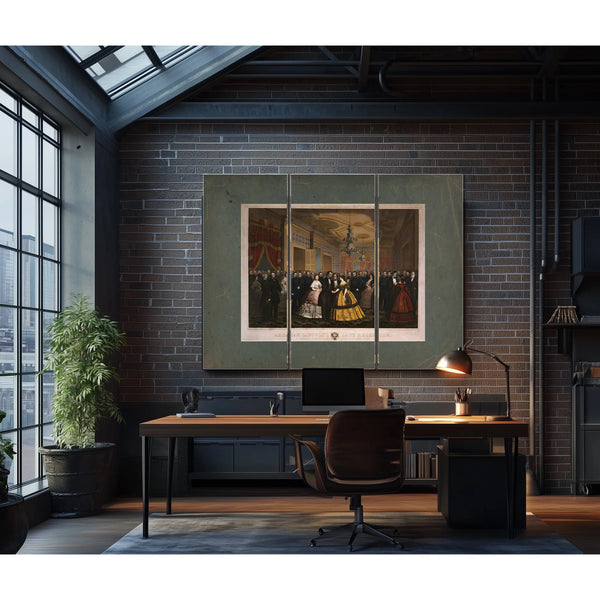 Abraham Lincolns Last Reception 1865 — Framed Wall Art Room View | Bella Frye