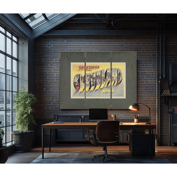 Ohio Cleveland — Framed Wall Art Room View | Bella Frye