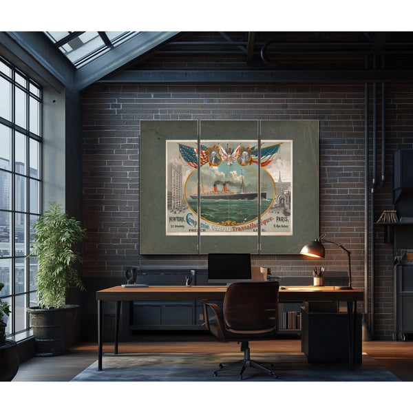 Compagnie Generale Transatlantique 19 — Framed Wall Art Room View | Bella Frye