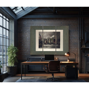 General Washington Standing With Johann De Kalb Baron Von Steuben Kazimierz — Framed Wall Art Room View | Bella Frye