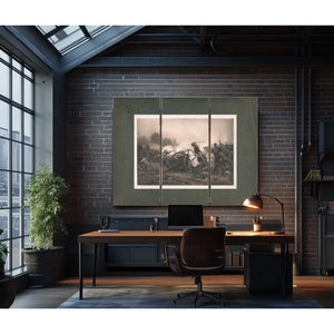 Charging the Guns 1891 — Framed Wall Art Room View | Bella Frye