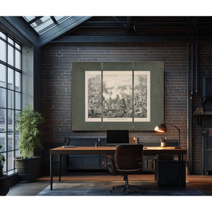 Battle of Tugela River Near Cheveley Camp 19th Century — Framed Wall Art Room View | Bella Frye