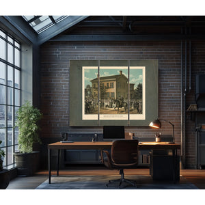 Abraham Lincolns Return Home After His Successful Campaign for the Presidency — Framed Wall Art Room View | Bella Frye