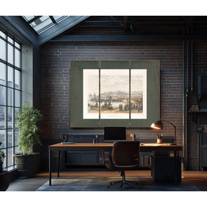 First Landing at Gorahama 1856 — Framed Wall Art Room View | Bella Frye