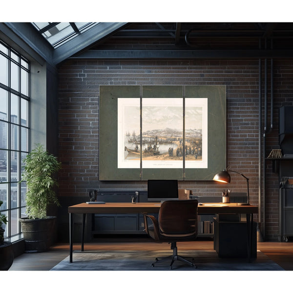 First Landing at Gorahama 1856 — Framed Wall Art Room View | Bella Frye