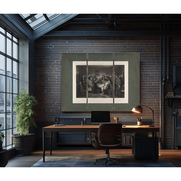 Death of Lincoln 1875 — Framed Wall Art Room View | Bella Frye
