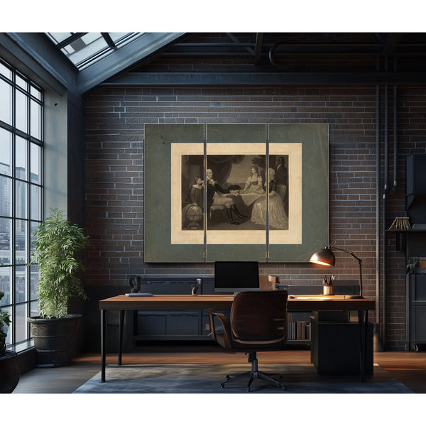 George Washington Parke Custis George Washington Eleanor Parke Custis Martha — Framed Wall Art Room View | Bella Frye