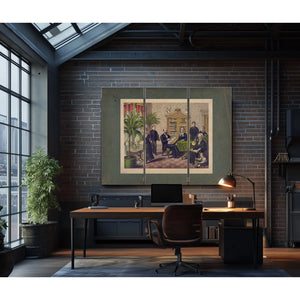 James Garfield and Family in Library 1882 — Framed Wall Art Room View | Bella Frye