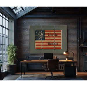 Lincoln and Hamlin 186 1 — Framed Wall Art Room View | Bella Frye