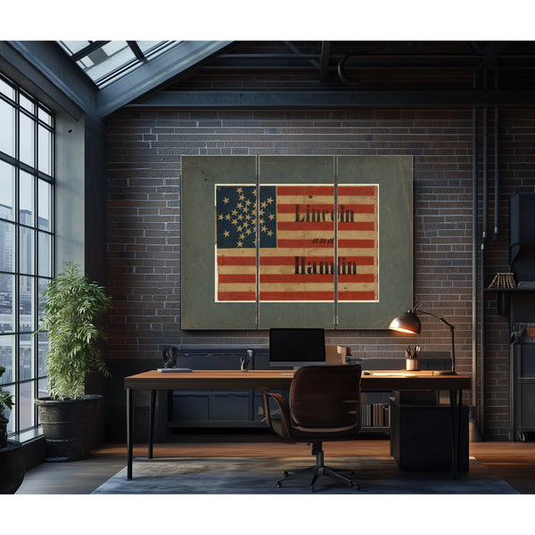 Lincoln and Hamlin 186 1 — Framed Wall Art Room View | Bella Frye