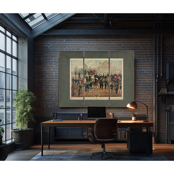 in Honor of the Mass Vol Militia and Its Commanders and the One Hundredth Ye — Framed Wall Art Room View | Bella Frye
