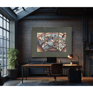 Arkansas Little Rock — Framed Wall Art Room View | Bella Frye