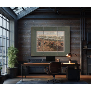 Battle of Gettysburg 1887 — Framed Wall Art Room View | Bella Frye