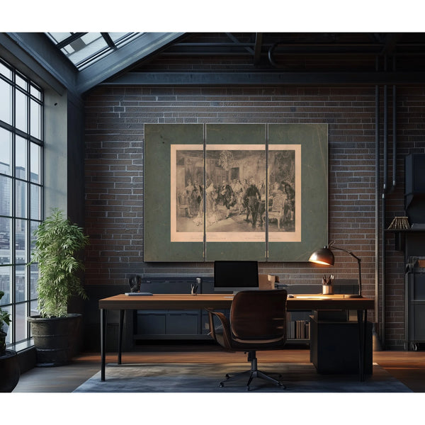 Benjamin Franklin the United States First Ambassador at the Court of France — Framed Wall Art Room View | Bella Frye